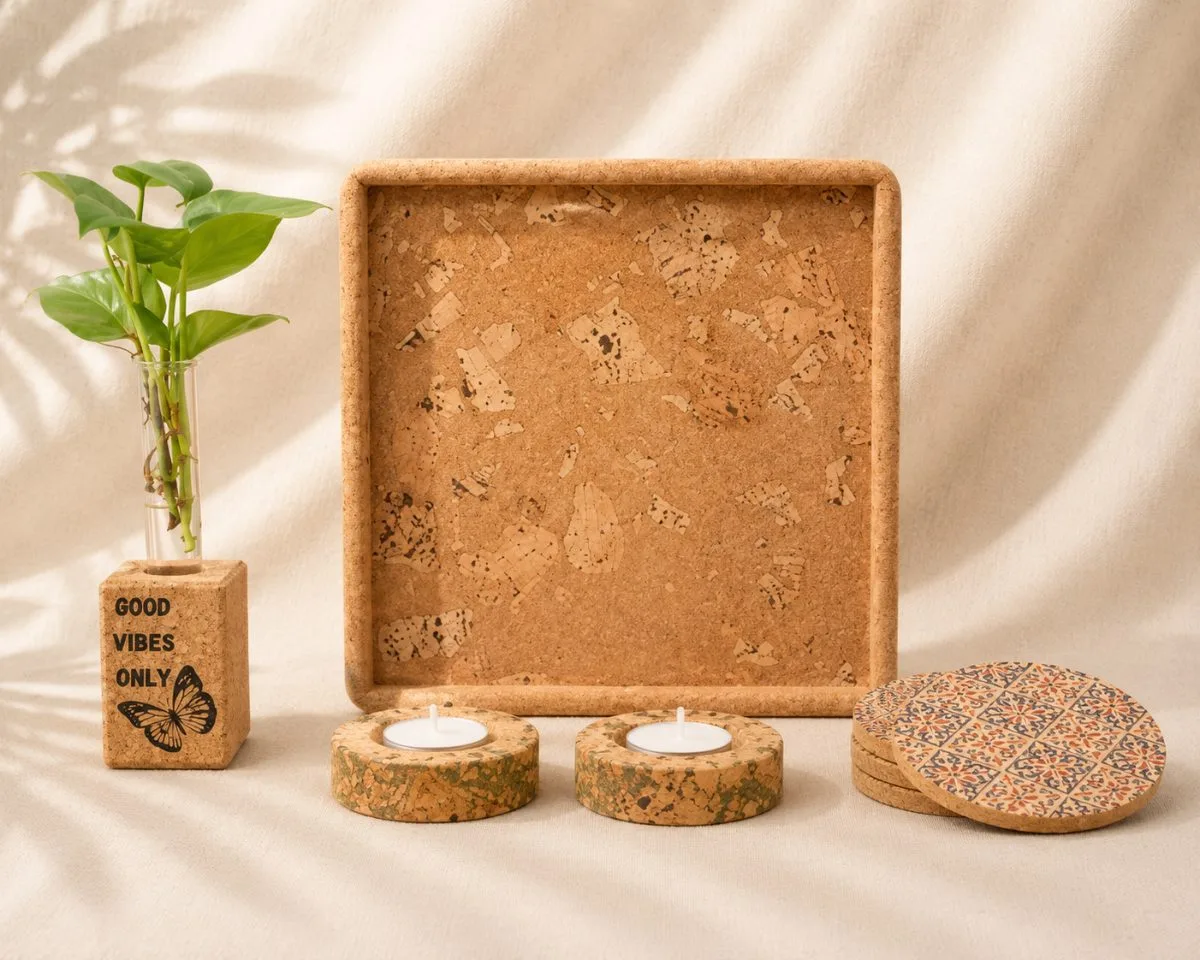 Signature cork sustainable corporate gift kit, alternate design