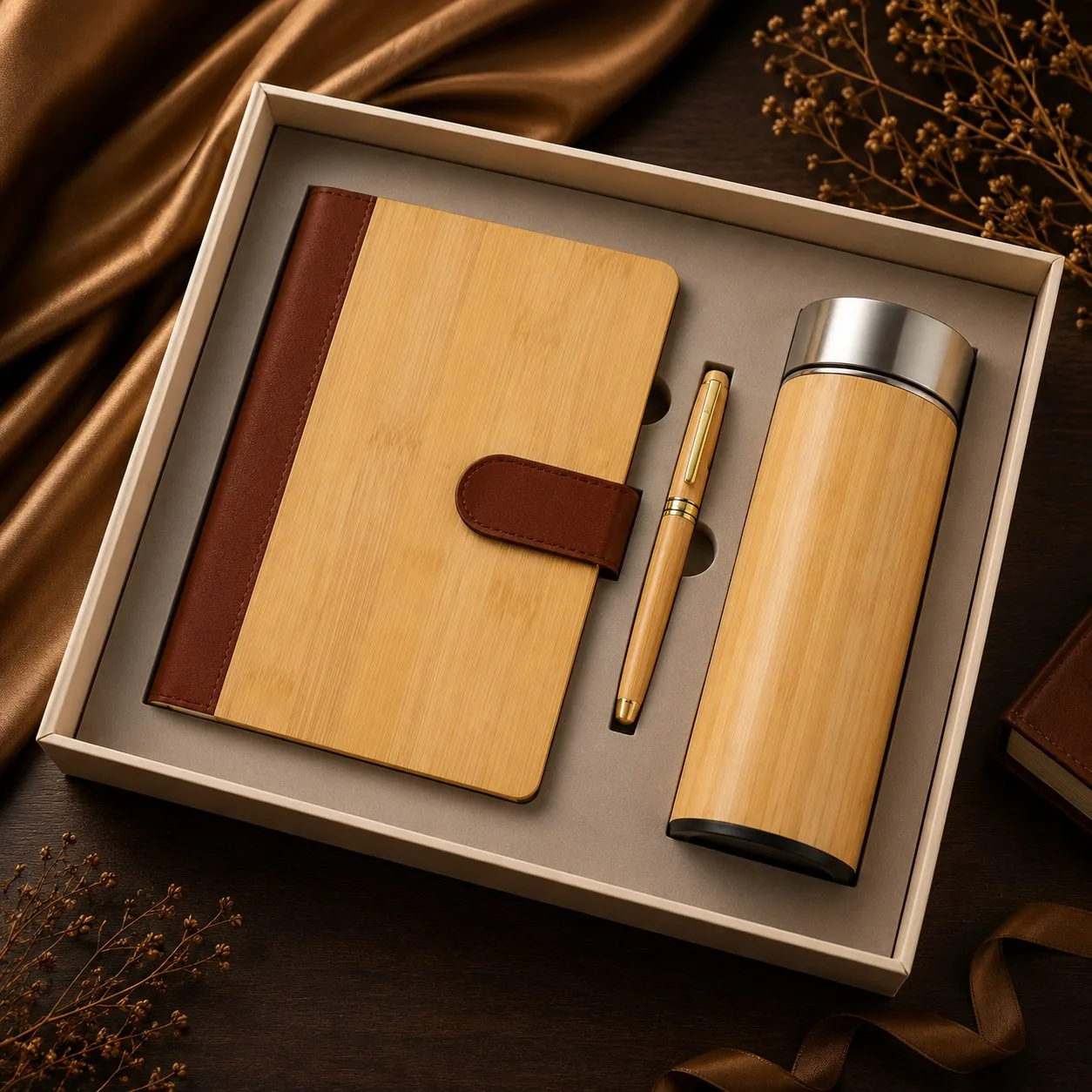 Wooden Eco-Friendly Kits — branded corporate gift kit, design 3