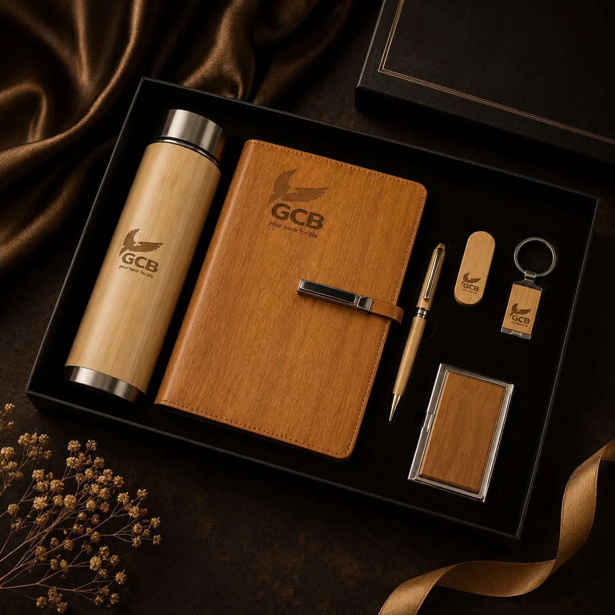 Wooden Eco-Friendly Kits — branded corporate gift kit, design 4