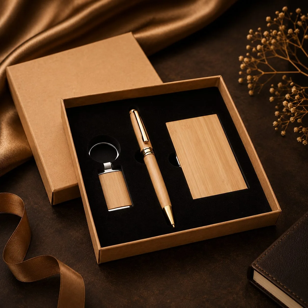 Wooden Eco-Friendly Kits — branded corporate gift kit, design 7
